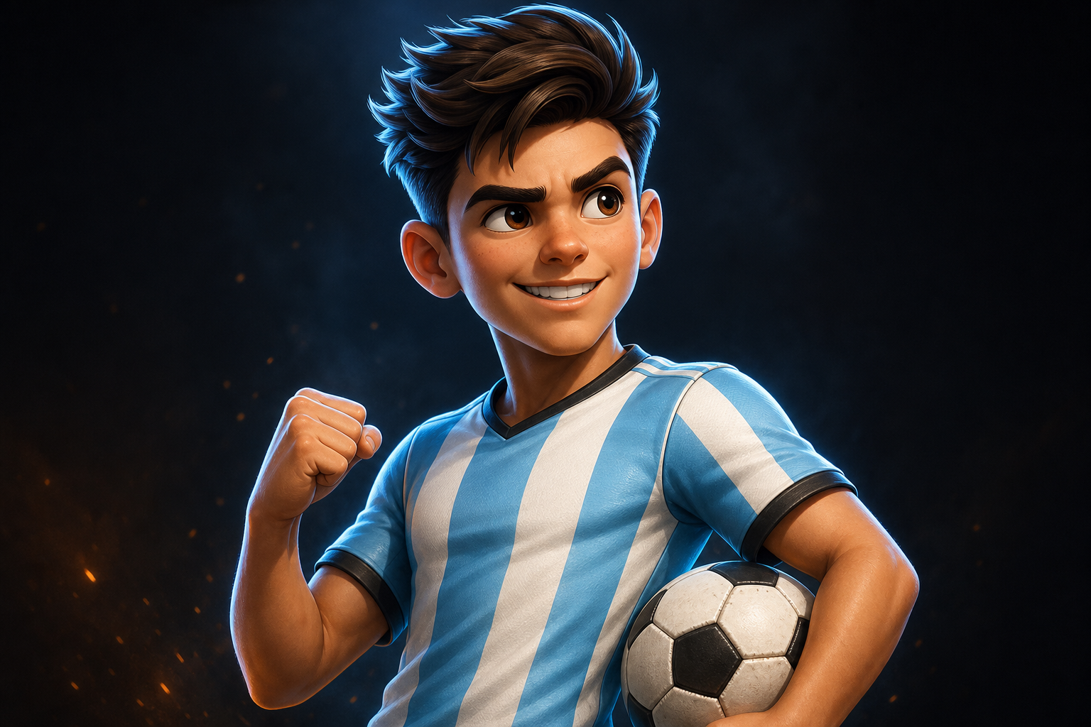 Argentina featured player cartoon