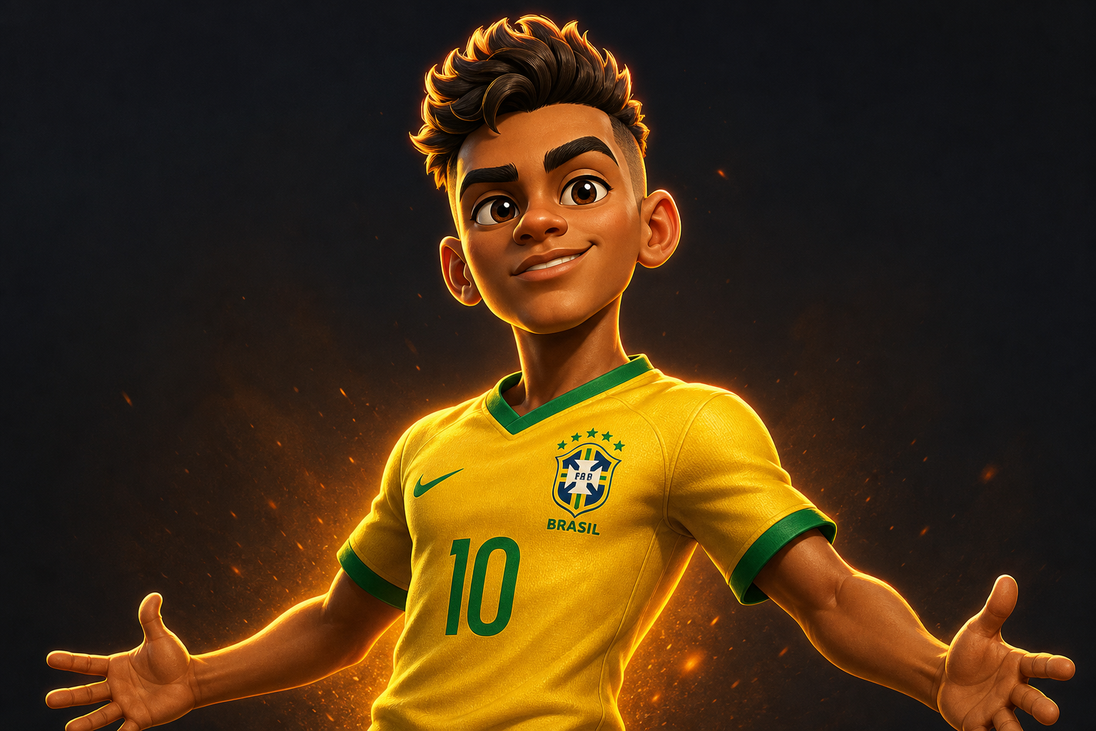 Brazil featured player cartoon