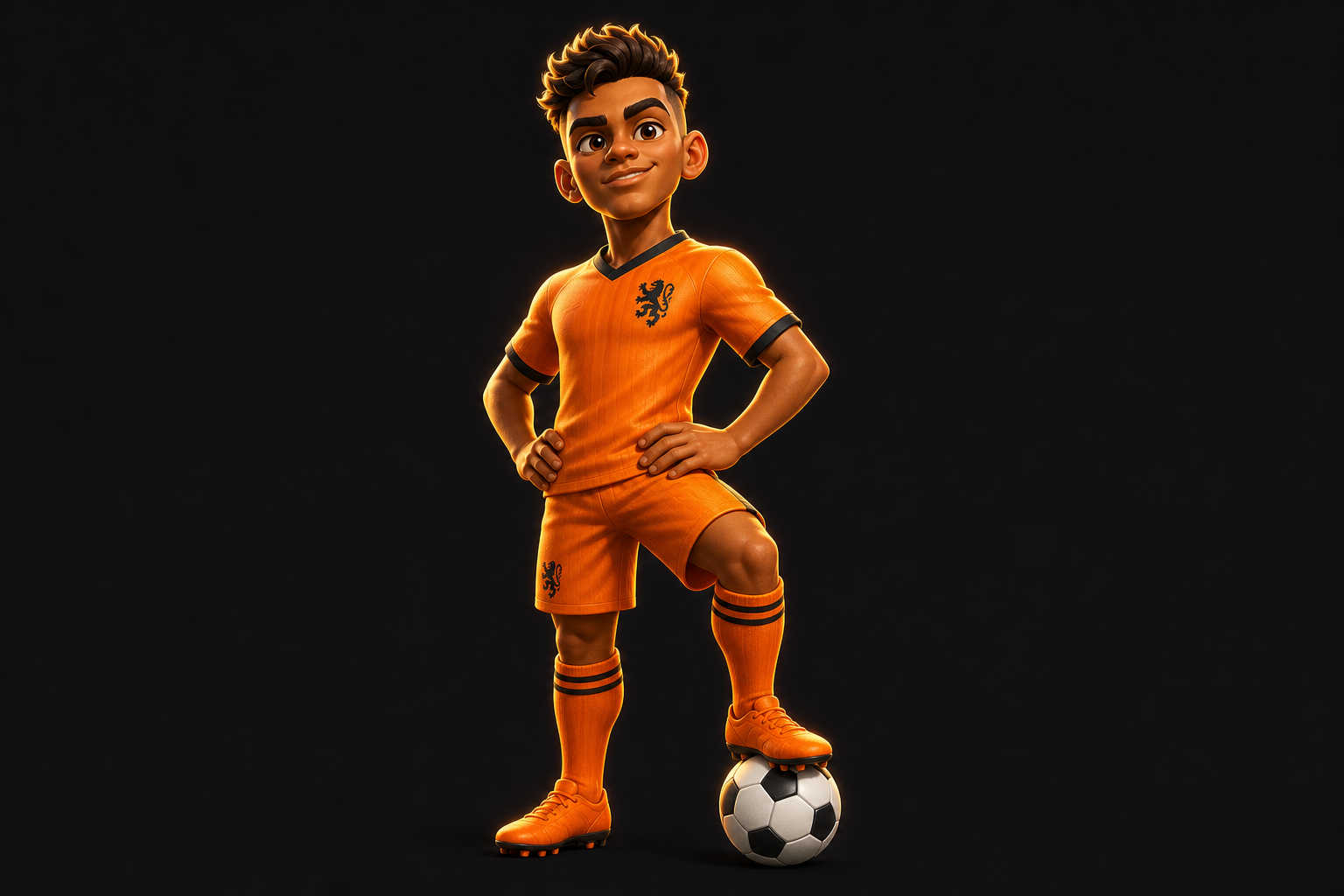 Netherlands featured player cartoon