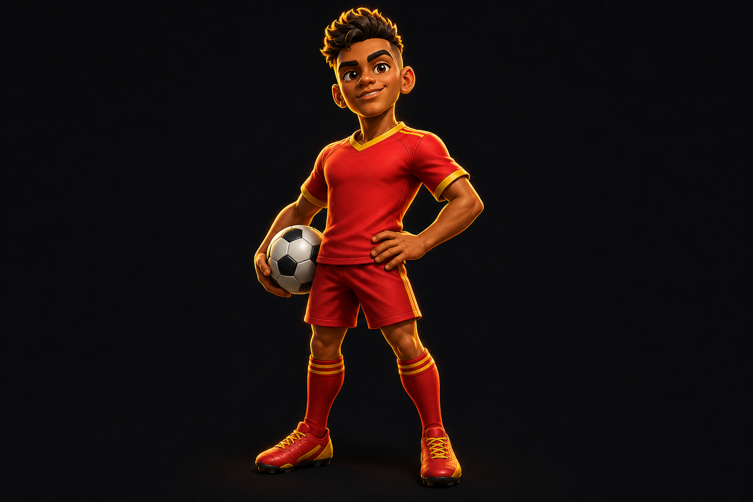 Spain featured player cartoon